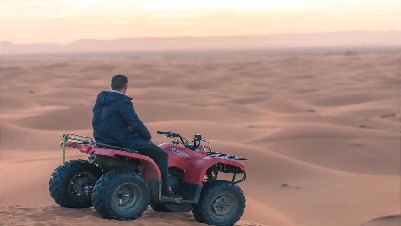 Dunas del desierto de Erg Chebbi en Merzouga