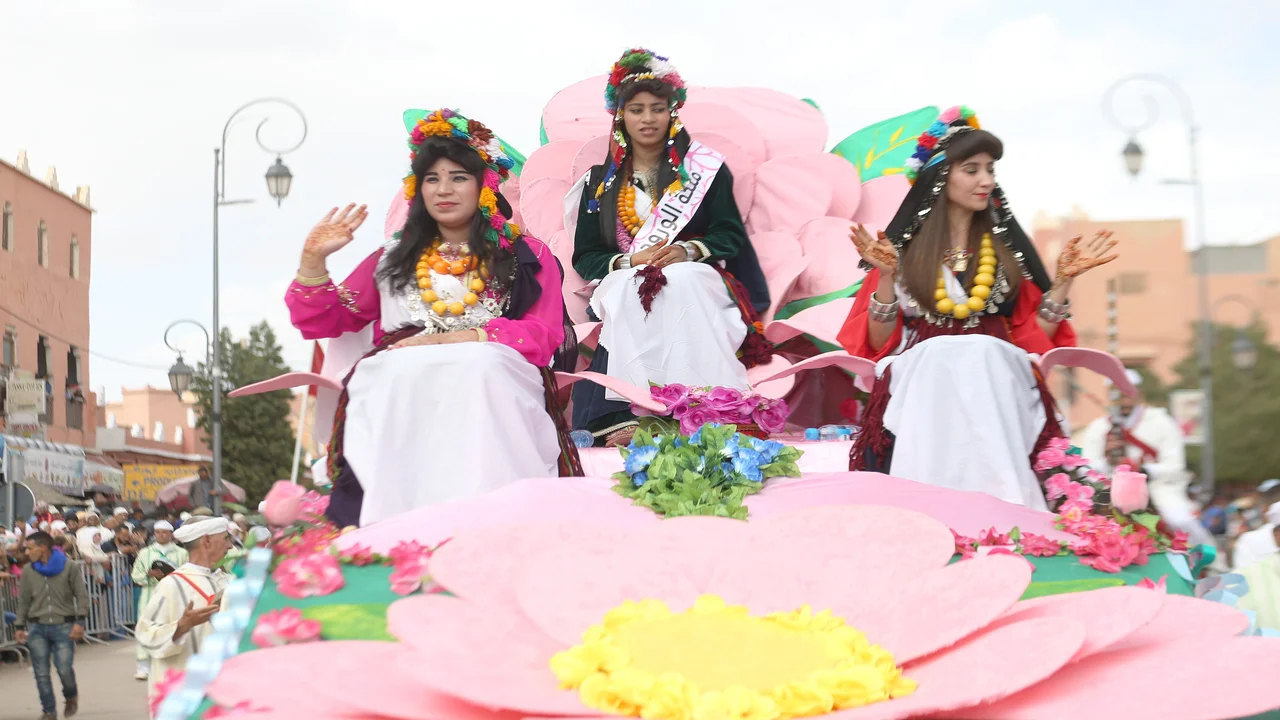 festival de rosas en Marruecos