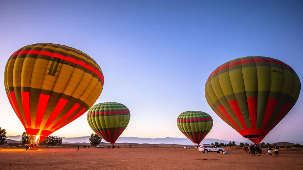 globo aerostático en Marrakech