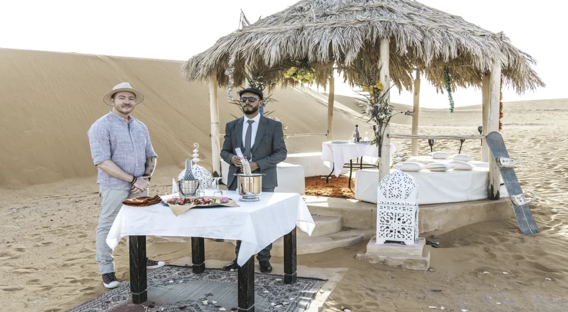 Campamento de lujo en el desierto